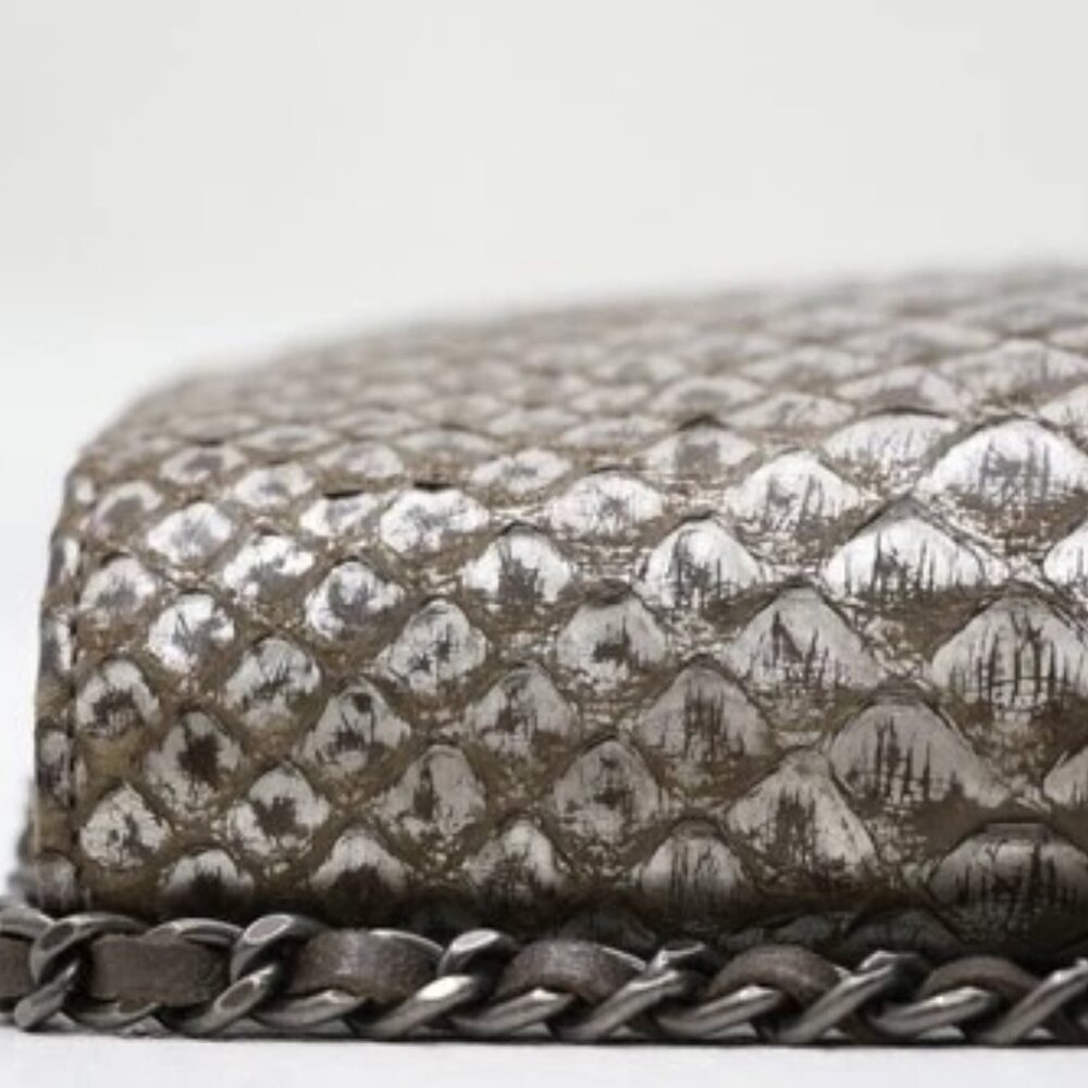 Chanel Python Classic Wallet On Chain - image 7